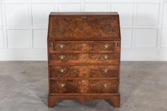 English Burr Walnut Bureau - 2862342