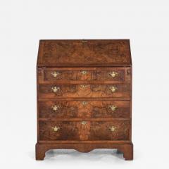 English Burr Walnut Bureau - 2863583