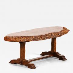 English Burr walnut Oak Coffee Table - 4355813