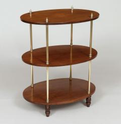 English Campaign Three Tier Stand or Side Table - 3311801