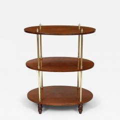 English Campaign Three Tier Stand or Side Table - 3315969
