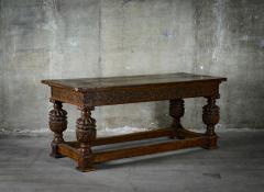 English Carved Oak Table - 282051