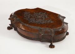 English Carved Walnut Box - 1890802