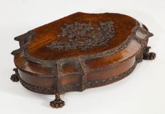 English Carved Walnut Box - 1890803
