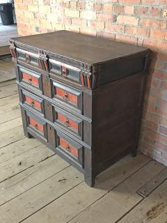 English Charles II Oak and partly stained 17th Century Commode - 3467705