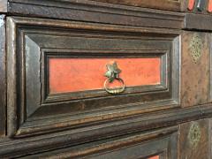 English Charles II Oak and partly stained 17th Century Commode - 3467708