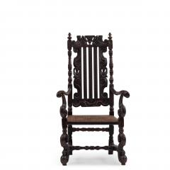 English Charles II Walnut Arm Chair - 1402737