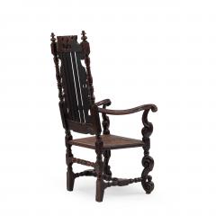 English Charles II Walnut Arm Chair - 1402739