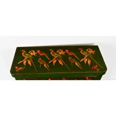 English Chest with Parakeet Decoupage - 3798900