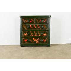 English Chest with Parakeet Decoupage - 3798901