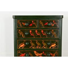 English Chest with Parakeet Decoupage - 3798902