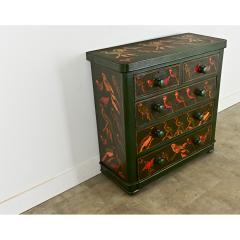 English Chest with Parakeet Decoupage - 3798903