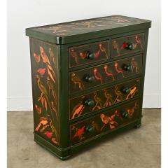 English Chest with Parakeet Decoupage - 3798911