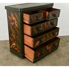 English Chest with Parakeet Decoupage - 3798913