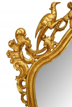 English Chinese Chippendale Gilt Wall Mirror - 1399594
