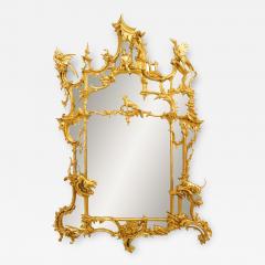 English Chinese Chippendale Gilt Wood Johnson Mirror - 1403345