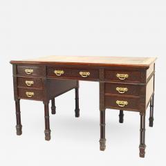 English Chinese Chippendale Mahogany Desk - 1431109