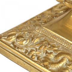 English Chinese Chippendale Style Brass Candlestick - 4200877
