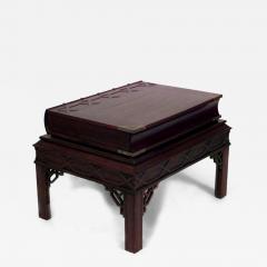 English Chinese Chippendale style mahogany book form end table - 4729145