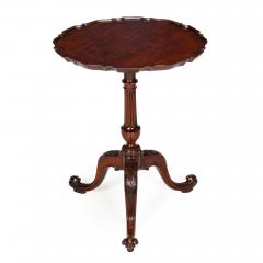 English Chippendale Antique Carved Mahogany Pie Crust Table ca 1760 - 4502525