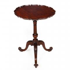 English Chippendale Antique Carved Mahogany Pie Crust Table ca 1760 - 4502527