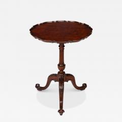 English Chippendale Antique Carved Mahogany Pie Crust Table ca 1760 - 4504306