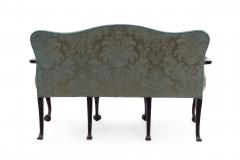 English Chippendale Blue Damask Settee - 1418169