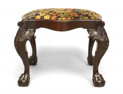English Chippendale Cut Velvet Bench - 1420610