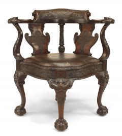English Chippendale Mahogany Arm Chair - 1402438