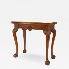 English Chippendale Mahogany Flip Top Console Table - 1430467