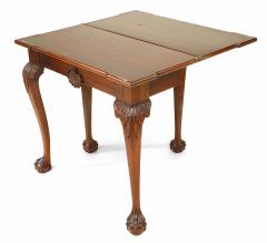 English Chippendale Mahogany Flip Top Console Table - 4665870
