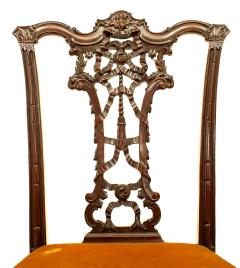English Chippendale Mahogany Ribbon Side Chair - 1419804