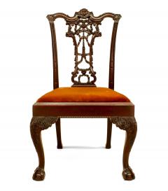 English Chippendale Mahogany Ribbon Side Chair - 4664418