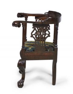 English Chippendale Mahogany Round Back Armchair - 2798403