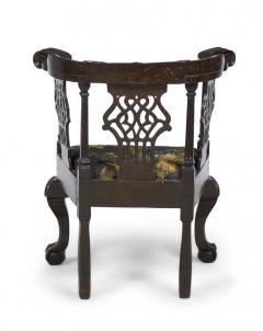 English Chippendale Mahogany Round Back Armchair - 2798405