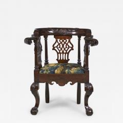 English Chippendale Mahogany Round Back Armchair - 2801138