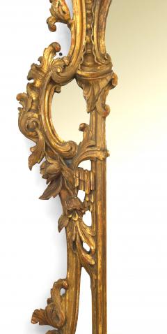 English Chippendale Style Gilt Carved Wall Mirror - 1399576