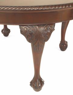 English Chippendale Style Oval Mahogany Dining Table - 1429705