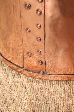 English Copper Bucket with Riveted Seams - 616722