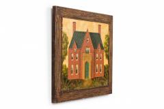 English Country Brick House Acrylic Painting F - 3177105
