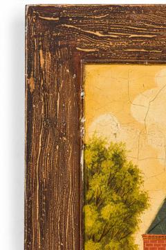 English Country Brick House Acrylic Painting F - 3177108