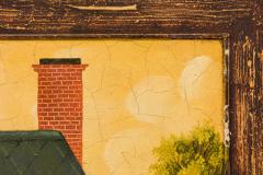 English Country Brick House Acrylic Painting F - 3177109