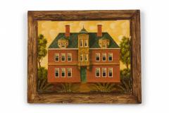 English Country Brick House Acrylic Painting H - 3177084