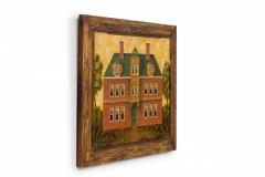 English Country Brick House Acrylic Painting H - 3177085