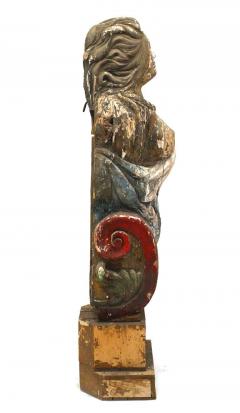 English Country Carved Lady Figurehead - 4321523