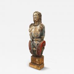 English Country Carved Lady Figurehead - 4332429