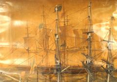 English Country Diorama Clipper Ship Wall Plaque - 4201309