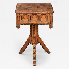 English Country Gothic Pine Center Table - 116850
