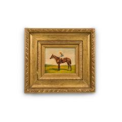 English Country Horse and Jockey Painting - 4654486