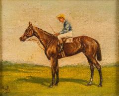 English Country Horse and Jockey Painting - 4654489
